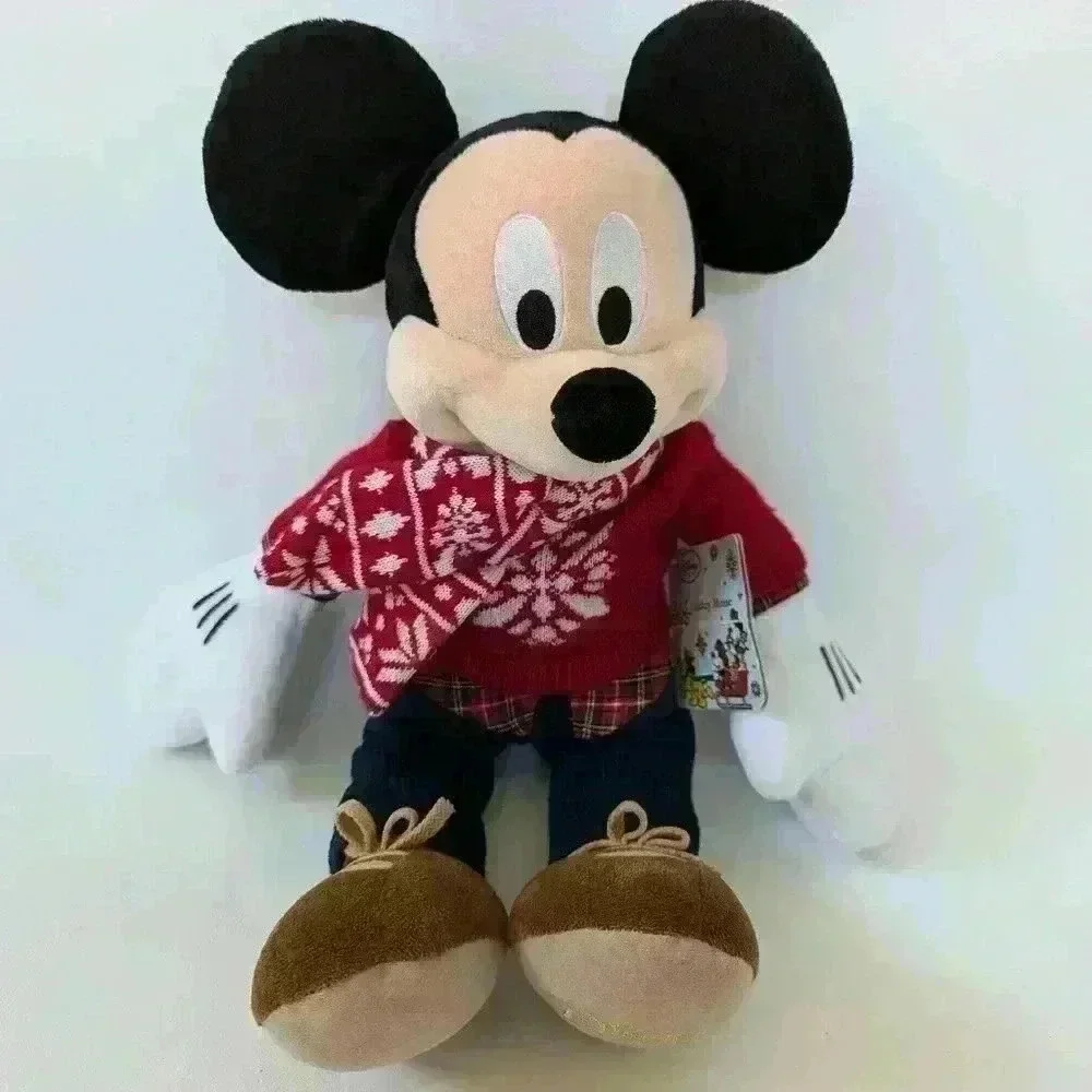Disney Mickey Mouse 16” Holiday Plush 2015 Winter Christmas Plush Stuffed Animal